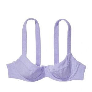 NWT Victoria’s Secret Lilac Terry Cloth Bikini Set Sz XL/36DD